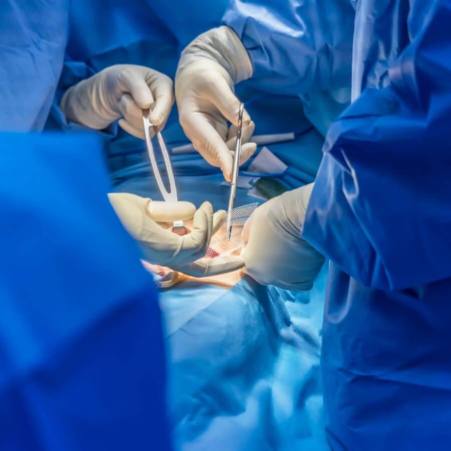 Surgery with Hernia Mesh