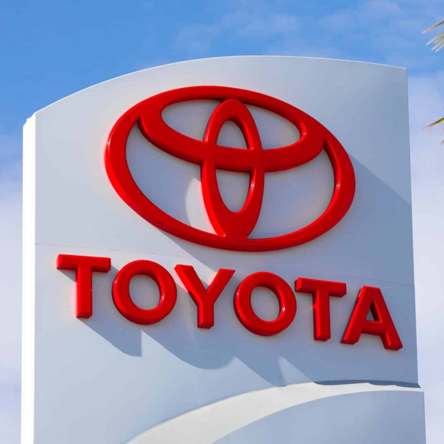 Toyota Logo on Sign