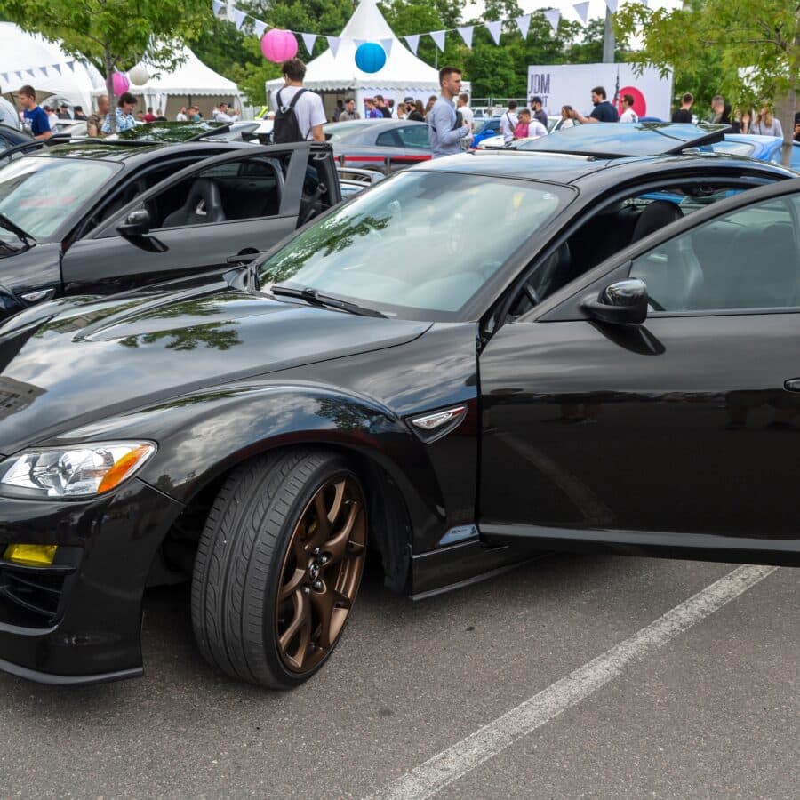 Mazda with Door Open