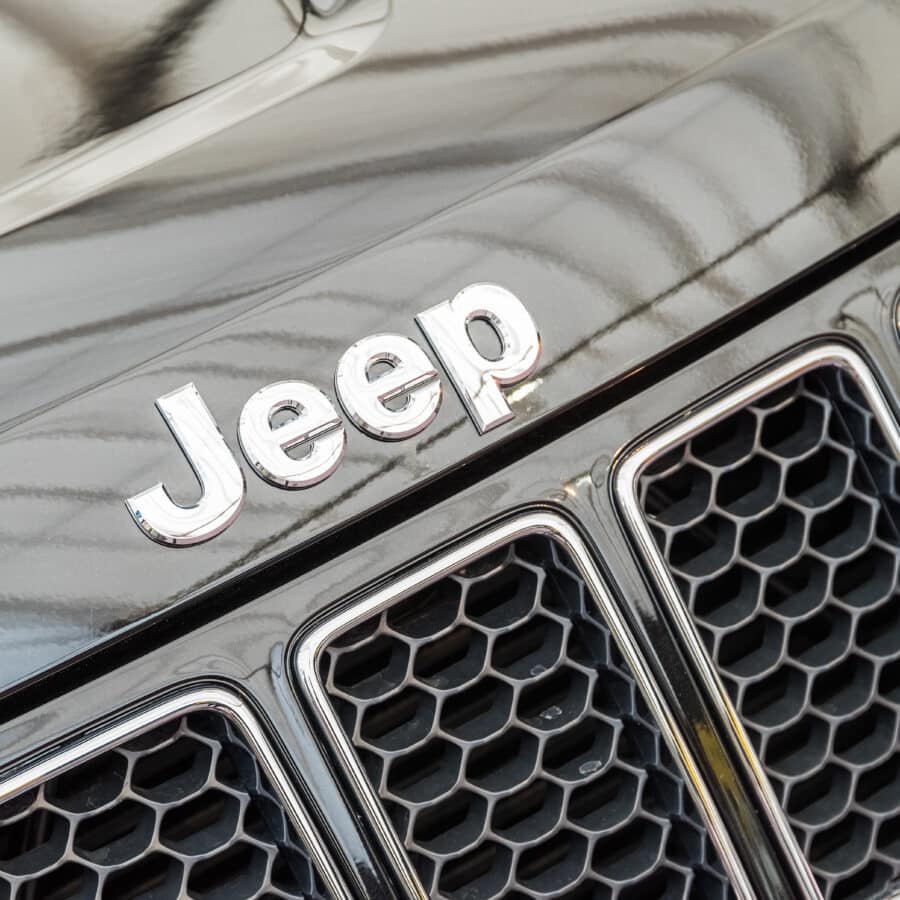 Front of Jeep SUV