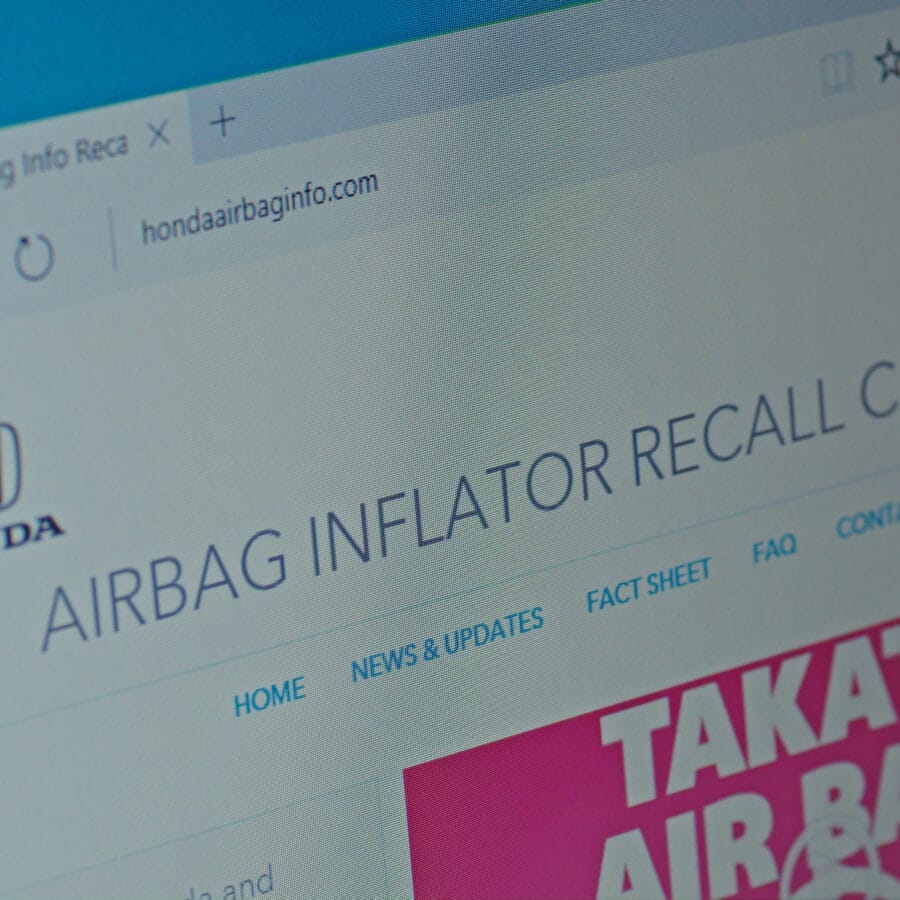 Airbag Recall Website