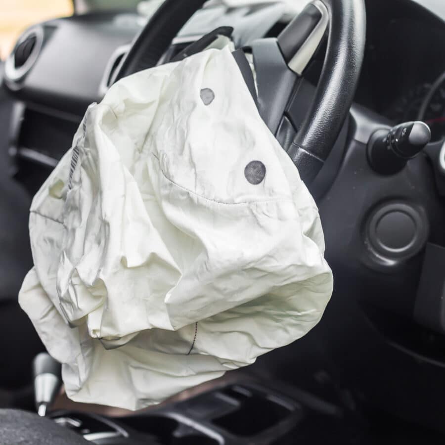 Accident Deflated Airbag