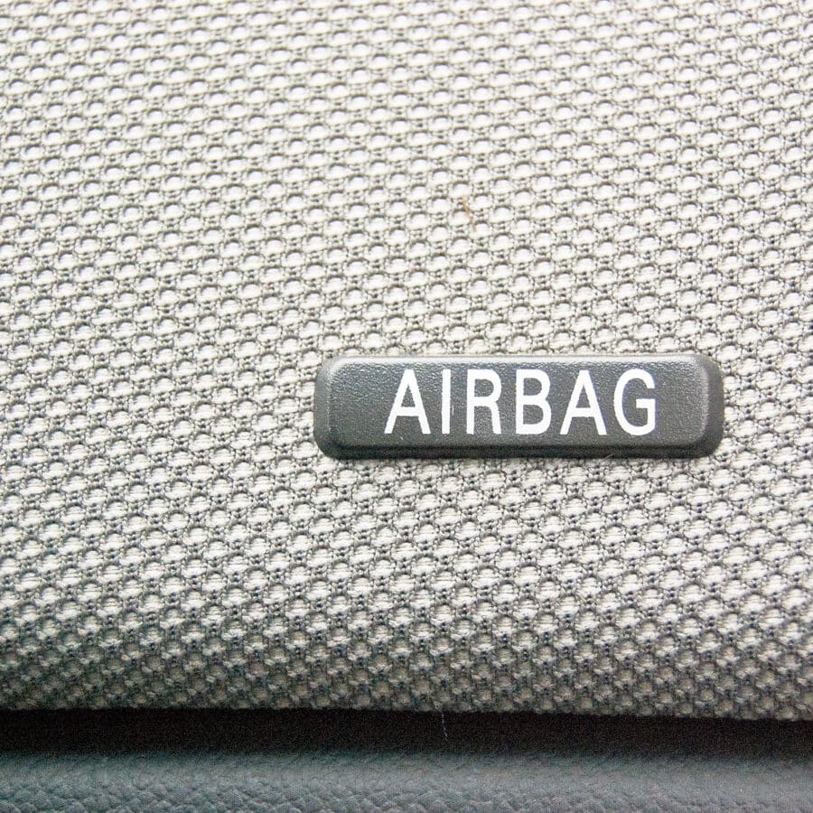 Airbag Inscription in Car